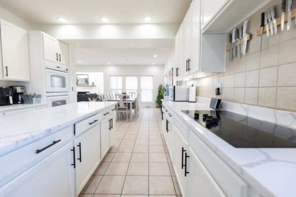 The kitchen at the Foxfield house